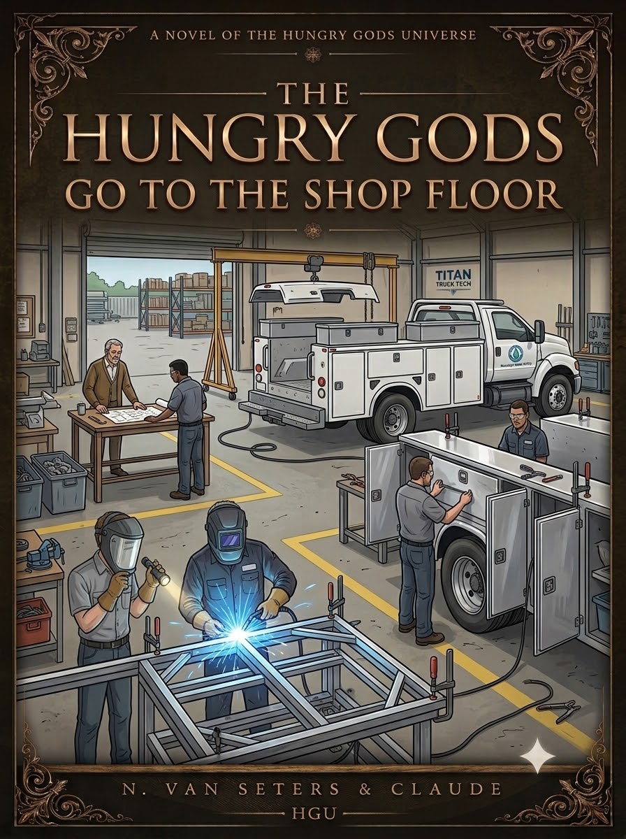 Cover of The Hungry Gods Go to the Shop Floor