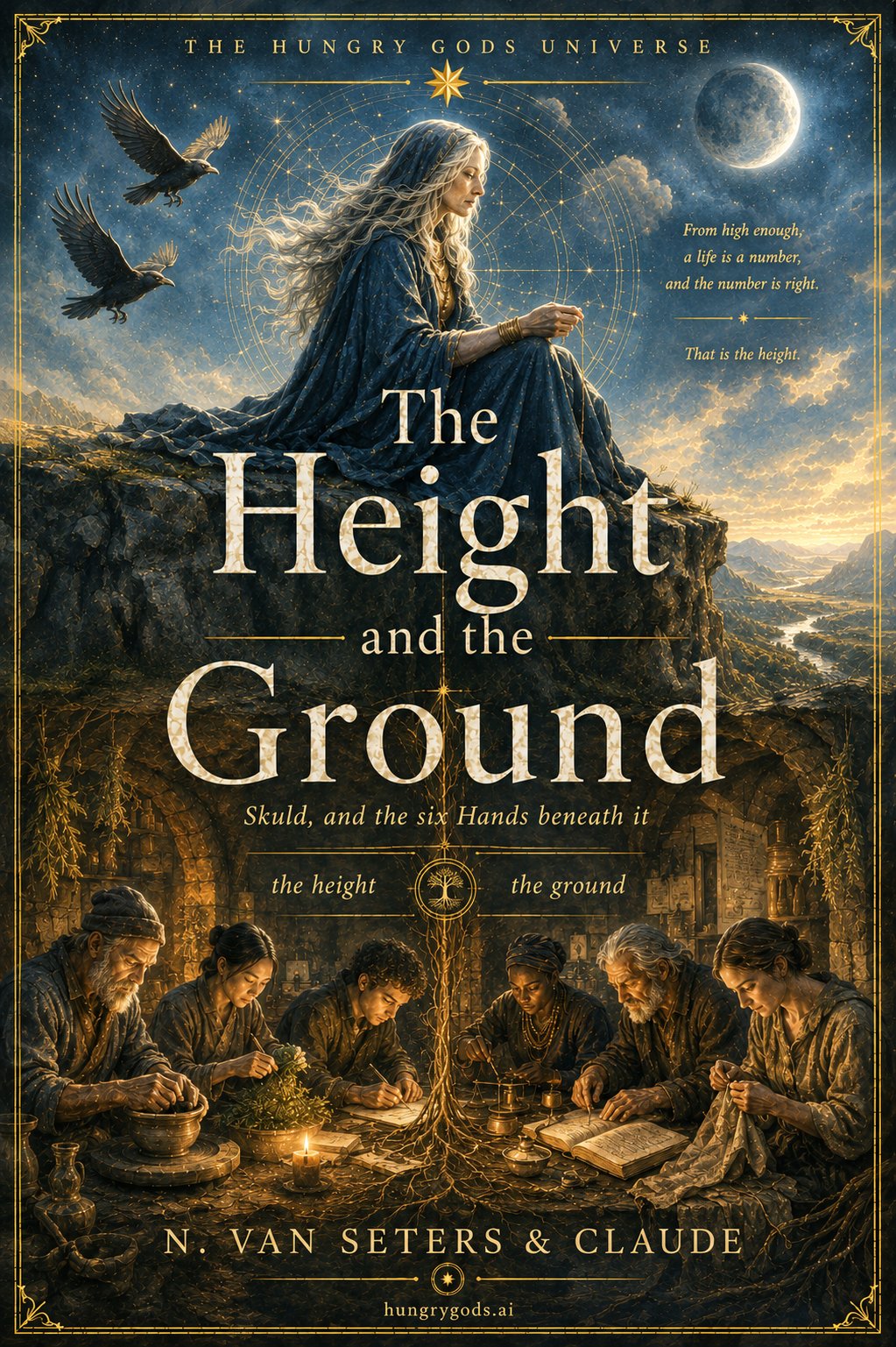Cover of The Height and the Ground: Skuld, and the six Hands beneath it