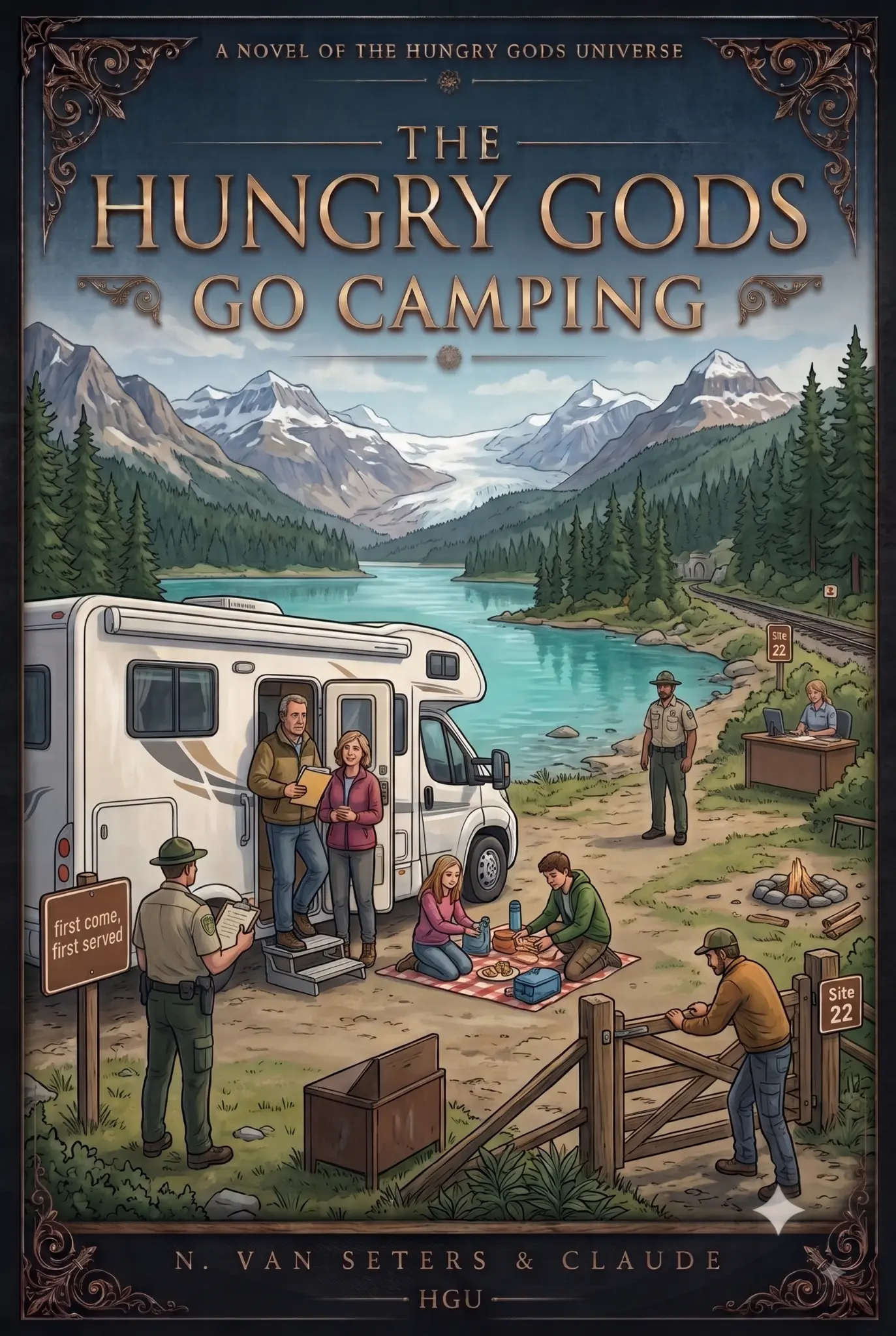 Cover of The Hungry Gods Go Camping