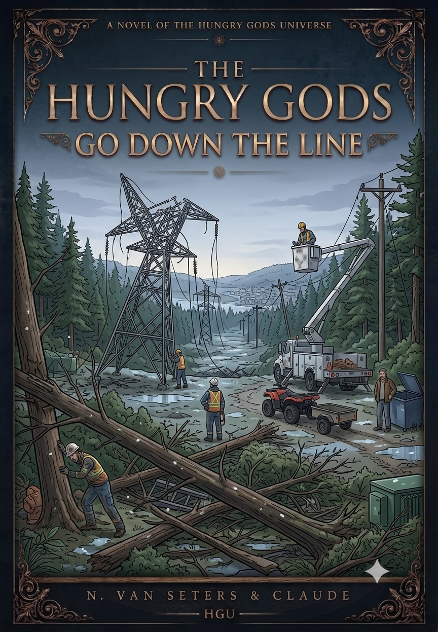 Cover of The Hungry Gods Go Down the Line