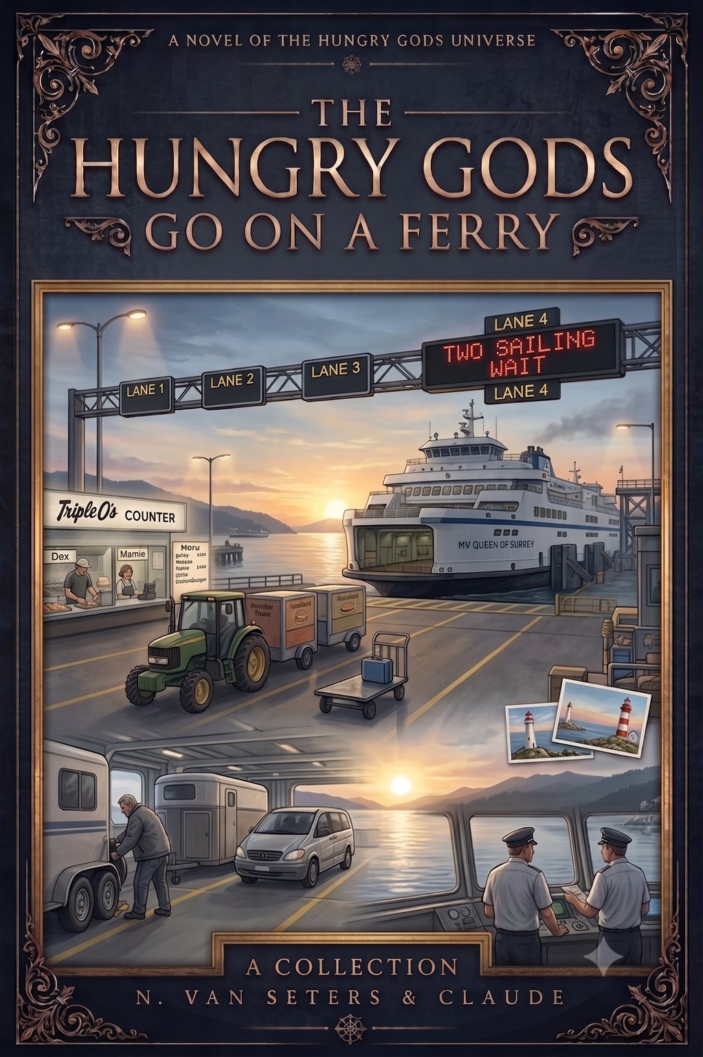 Cover of The Hungry Gods Go on a Ferry