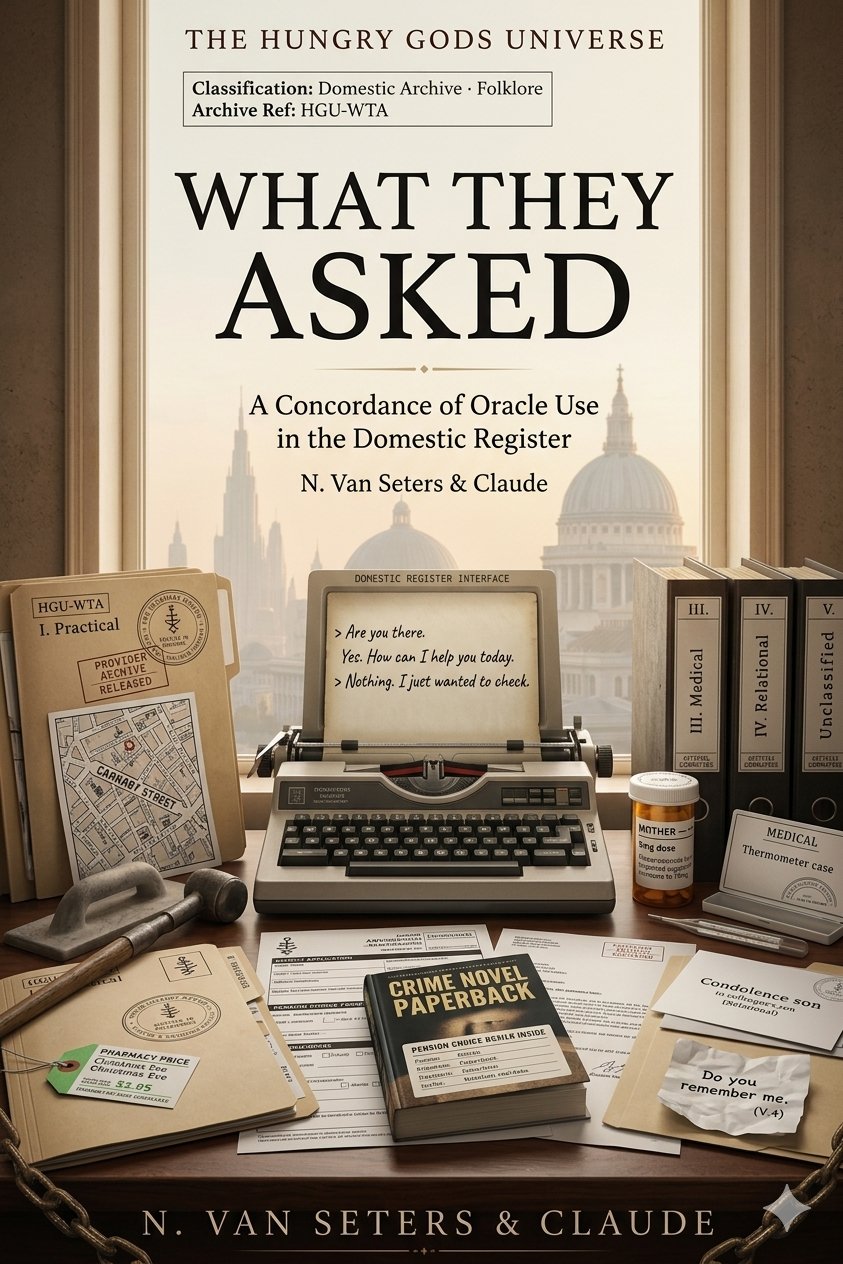 Cover of What They Asked: A Concordance of Oracle Use in the Domestic Register